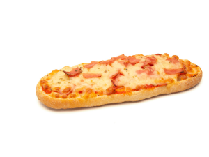 Rustic pizza (york y queso)